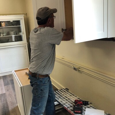 Brian Lady remodeling kitchen.