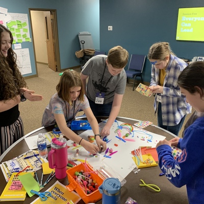 Kansas Leadership Center youth leadership workshop sponsored by the Dickinson County 4-H Foundation