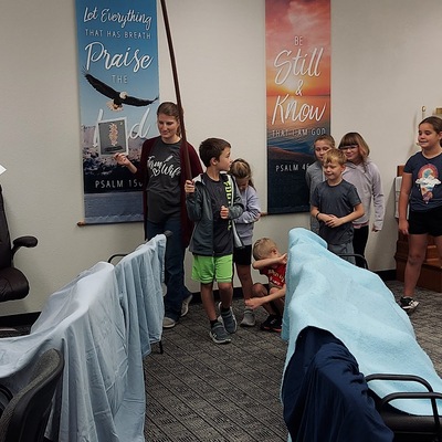 The Israelites getting ready to cross the Red Sea