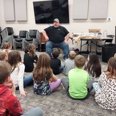 Learning about our Kansas symbols from the Lakewood Discovery Center.